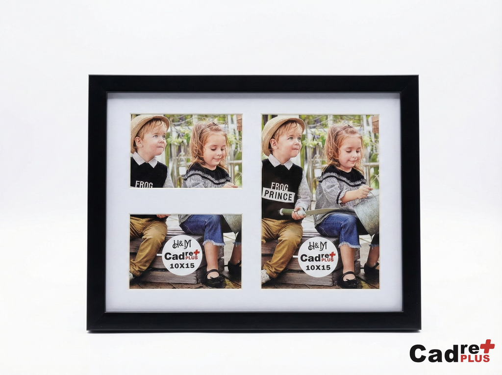 Cadre Photo Pêle-Mêle 3 Vues – Design Contemporain